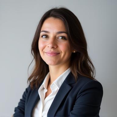 Portrait of Eliza Thorne, Head of Product at LyraPay.