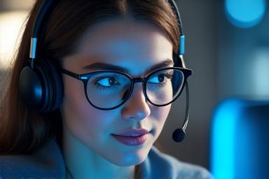 A technical support specialist assisting with a client issue.