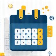 Calendar icon with a project plan, symbolizing temporary expenses