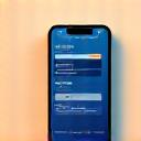 Payment card and mobile phone showing local payment options