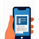 Illustration of mobile phone scanning a receipt
