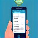 Mobile phone scanning a receipt with OCR technology
