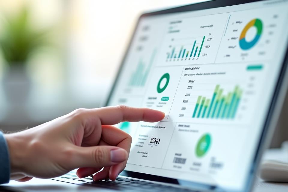 Customizable LyraPay finance dashboard interface showing various charts, graphs, and data points for spend tracking and cash flow forecasting with drag-and-drop elements.