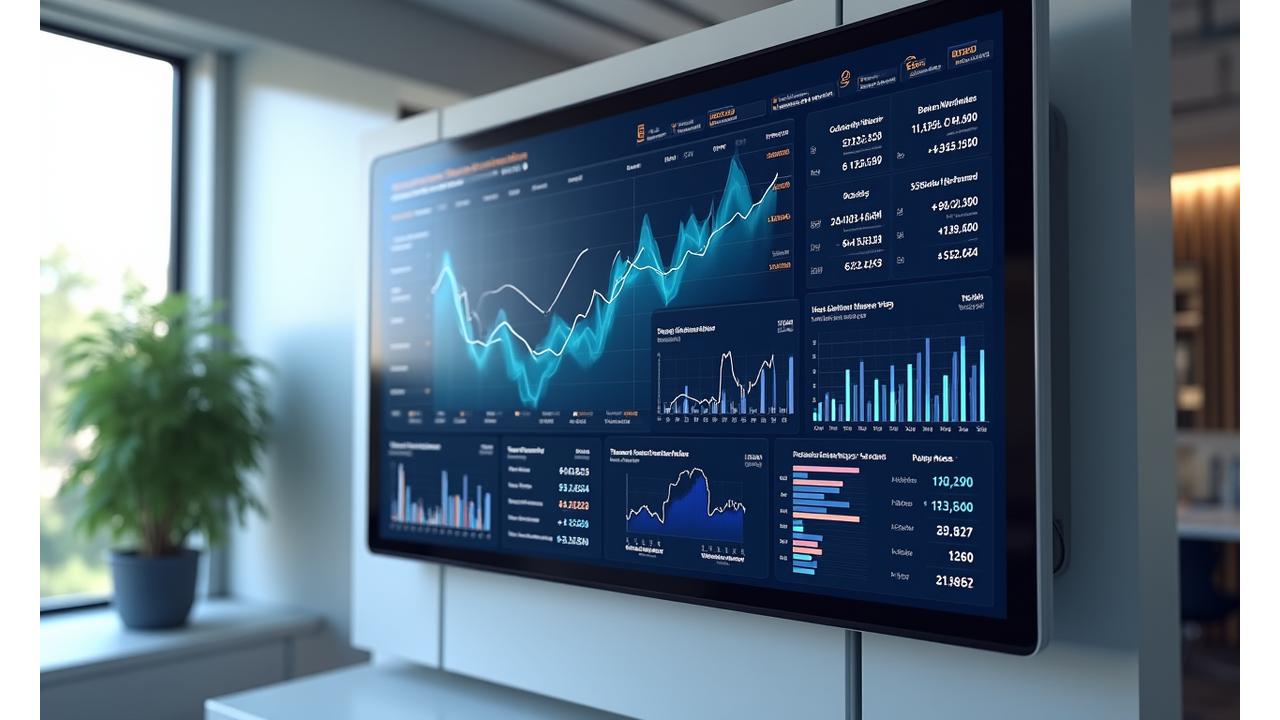 Interactive LyraPay financial analytics dashboard showcasing real-time data, charts, and key performance indicators with a professional, clean interface.