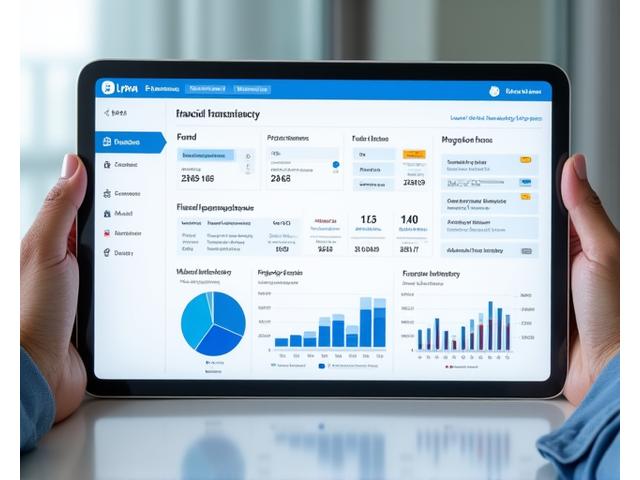 Digital dashboard displaying real-time financial transparency reports tailored for donor confidence, showing fund utilization charts and program impact on a tablet.